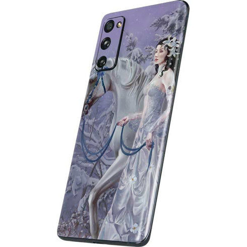 Fairy with Horse in Snow by Nene Thomas Galaxy S20 Fan Edition Skin